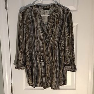 Verarose Top With Button Sleeve Size -L